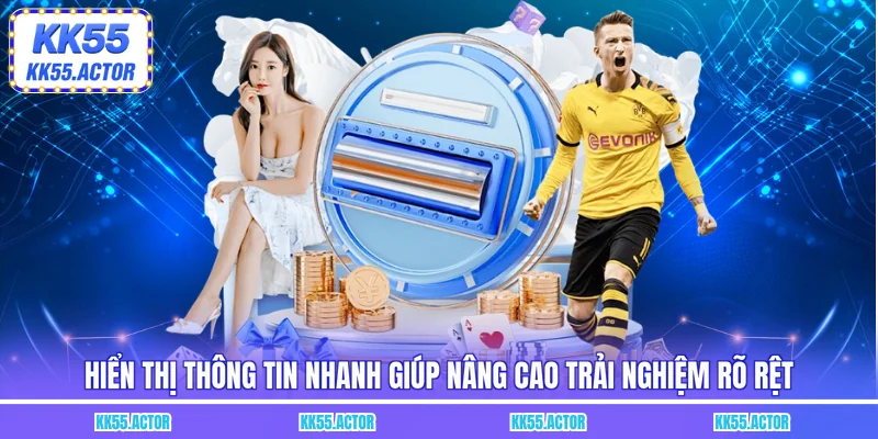 Hiển thị thông tin nhanh giúp nâng cao trải nghiệm rõ rệt